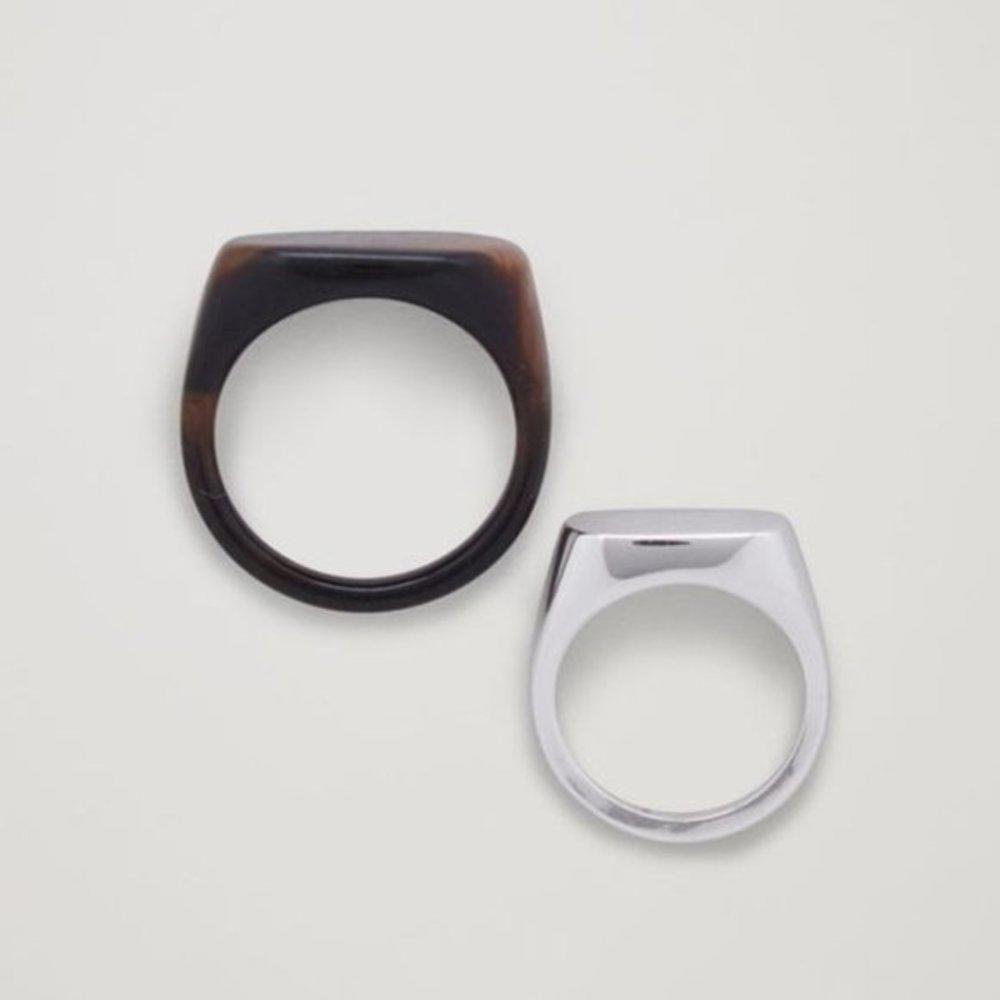 COS Mix Material Ring Set - Picture 5 of 6